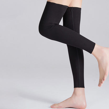 Modal Solid Color Breathable Thigh High Compression Sleeves