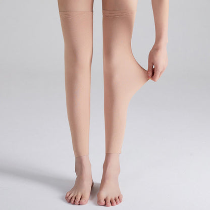 Modal Solid Color Breathable Thigh High Compression Sleeves