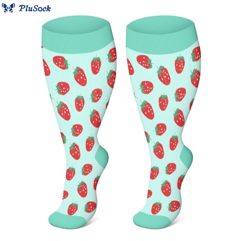 2XL-4XL Plus Size Color Pattern Compression Socks - image 4
