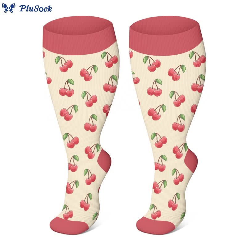 2XL-4XL Plus Size Color Pattern Compression Socks - image 2