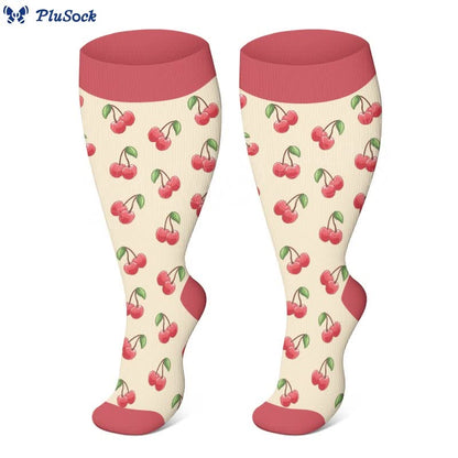 2XL-4XL Plus Size Color Pattern Compression Socks - image 2