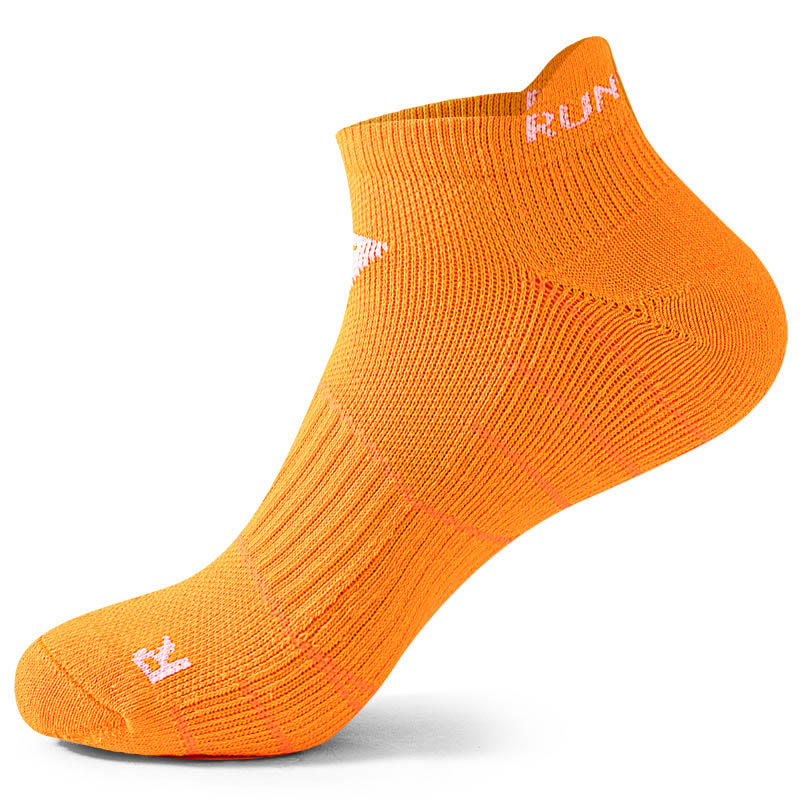 Plusock Plus Size Non Slip Soft Ankle Compression Socks(4 Pairs) - Orange - EU40-45(US7-11) - image 8