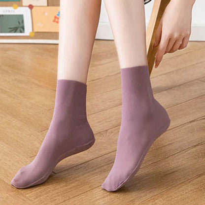 Plusock Ice Silk Quarter Socks(8 Pairs) - image 1