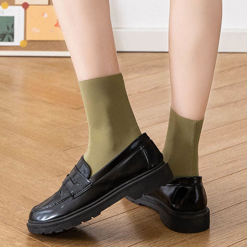 Plusock Ice Silk Quarter Socks(8 Pairs) - image 7