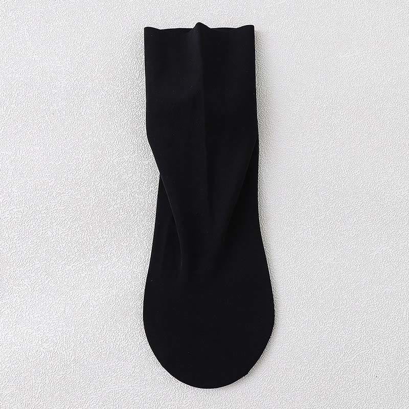 Plusock Ice Silk Quarter Socks(8 Pairs) - Black - EU37-40(US4-7) - image 11