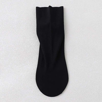 Plusock Ice Silk Quarter Socks(8 Pairs) - Black - EU37-40(US4-7) - image 11