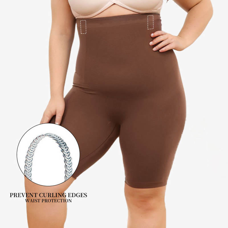 Plus Size High Waist Compression Shorts - image 2