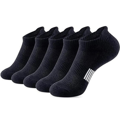Plusock Solid Color Casual Ankle Socks(15 Pairs) - Black - EU37-45(US4-11) - image 3
