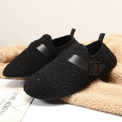 Plus Size Fashion Buckle Slipper Socks
