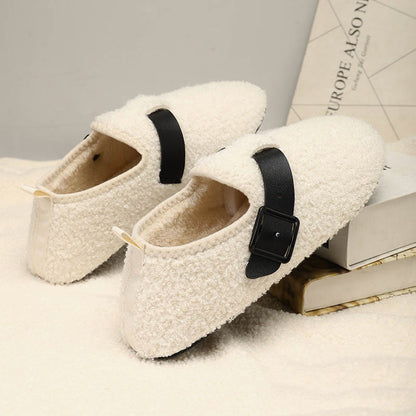 Plus Size Fashion Buckle Slipper Socks