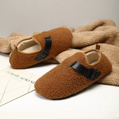 Plus Size Fashion Buckle Slipper Socks