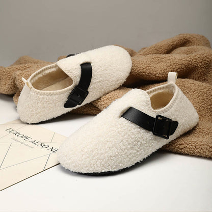 Plus Size Fashion Buckle Slipper Socks