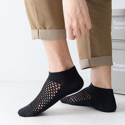 Plus Size Mesh Solid Color Soft Ankle Socks(10 Pairs)