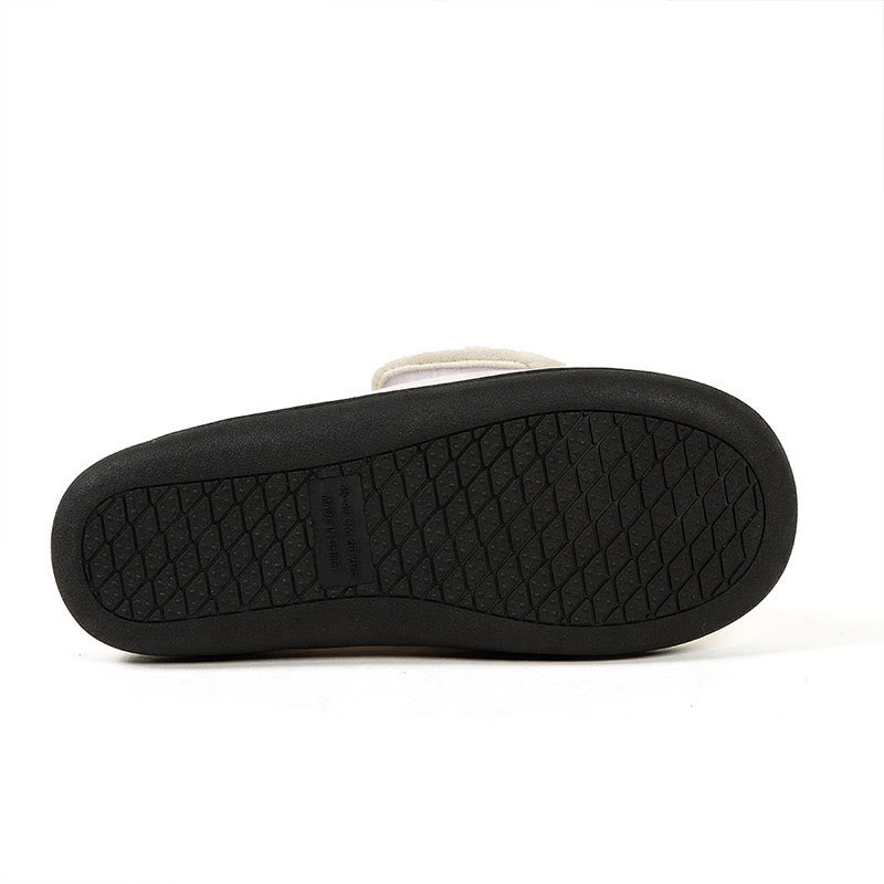 Plusock Plus Size Solid Color Thick Sole Slipper Socks - image 8