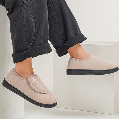 Plusock Plus Size Solid Color Thick Sole Slipper Socks - image 3