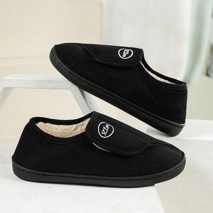 Plusock Plus Size Solid Color Thick Sole Slipper Socks - Black - 2XL - image 11