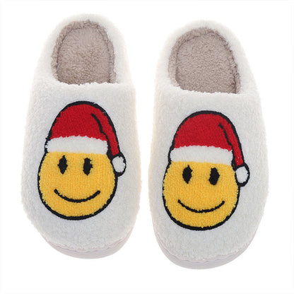 Plus Size Smiley Face Slippers