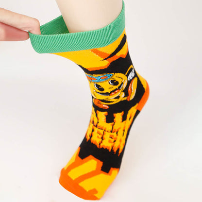 Plus Size Creative Halloween Crew Socks(4 Pairs)