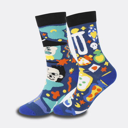 Plus Size Creative Halloween Crew Socks(4 Pairs)