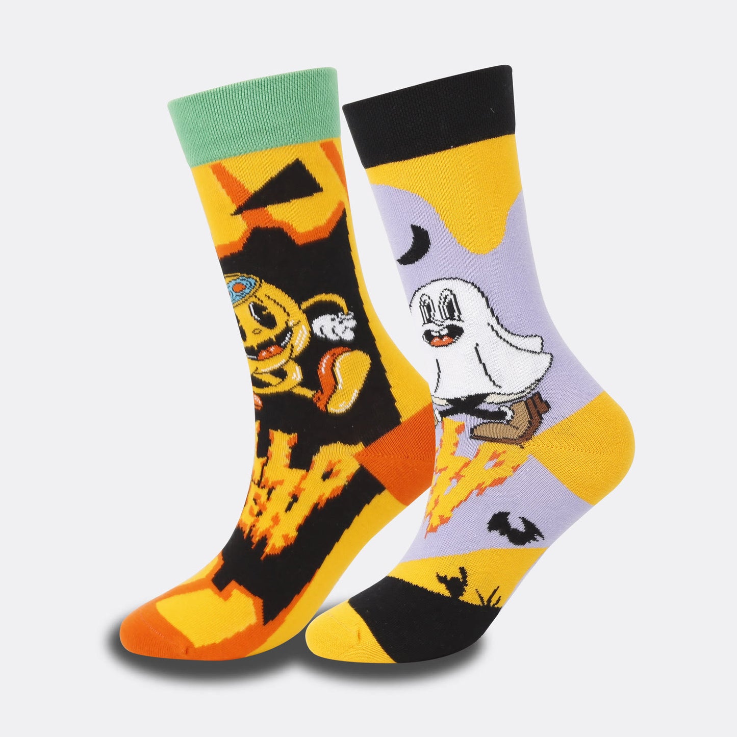 Plus Size Creative Halloween Crew Socks(4 Pairs)