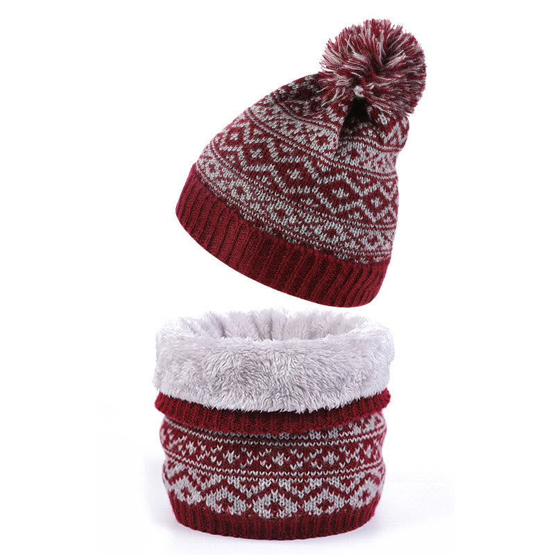 Winter Warm Beanie Scarf 2 in 1 Set