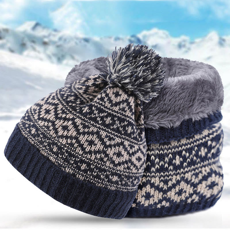 Winter Warm Beanie Scarf 2 in 1 Set