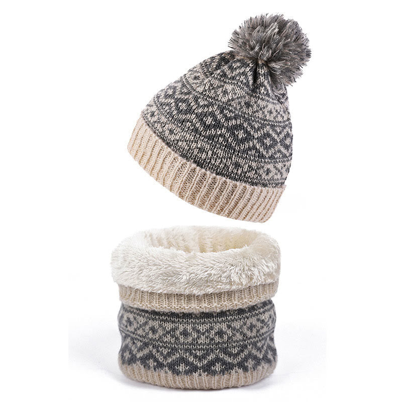 Winter Warm Beanie Scarf 2 in 1 Set