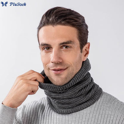 Solid Color Simple Knit Beanie Scarf 2 In 1 Set
