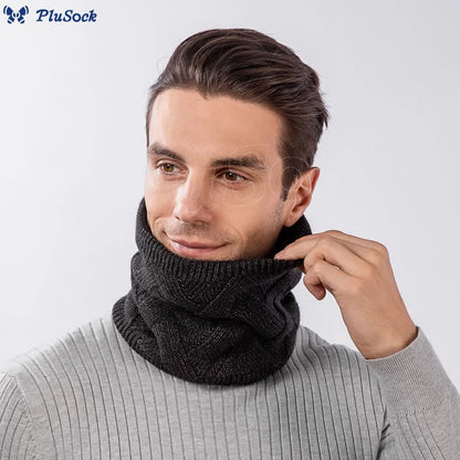 Solid Color Simple Knit Beanie Scarf 2 In 1 Set