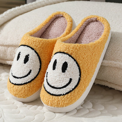 Plusock Plus Size Anti Slip Smiley Face Slippers