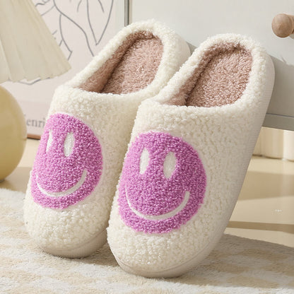 Plusock Plus Size Anti Slip Smiley Face Slippers