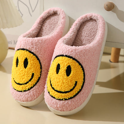 Plusock Plus Size Cartoon Smiley Face Slippers