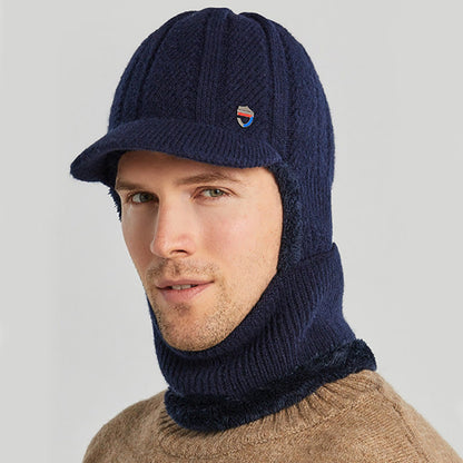 Winter Knitted Balaclava Beanie Hat Neck Warmer
