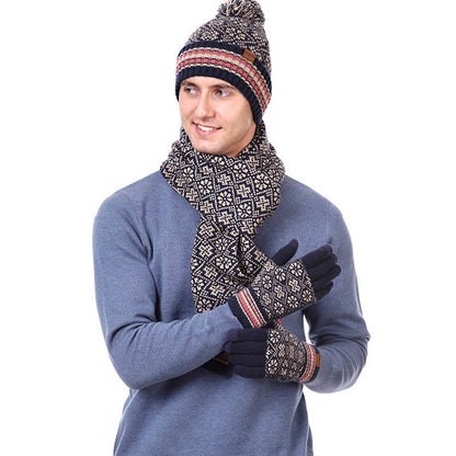 Touch Screen Gloves Beanie Scarf 3 In 1 Set