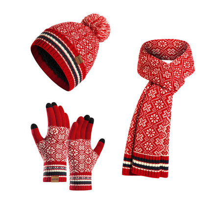 Touch Screen Gloves Beanie Scarf 3 In 1 Set