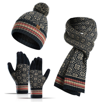 Touch Screen Gloves Beanie Scarf 3 In 1 Set