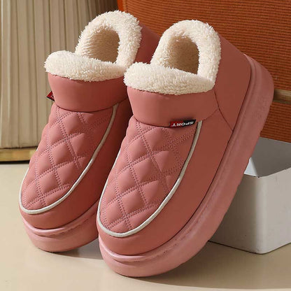 Plusock Plus Size Grid Slippers - Pink - US 8-9 - image 12