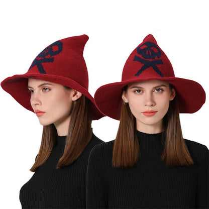 Halloween Poison Dart Skull Witch Hat