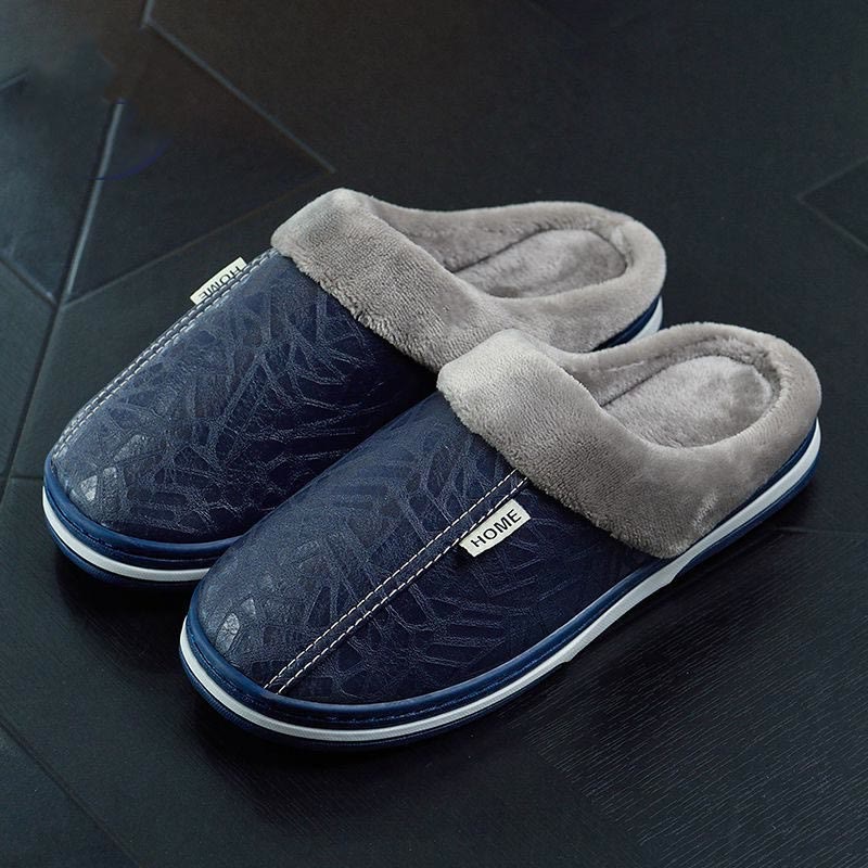Plusock Plus Size Fashion Home Slippers - Navy Blue - EU50-51(US14-15) - image 6