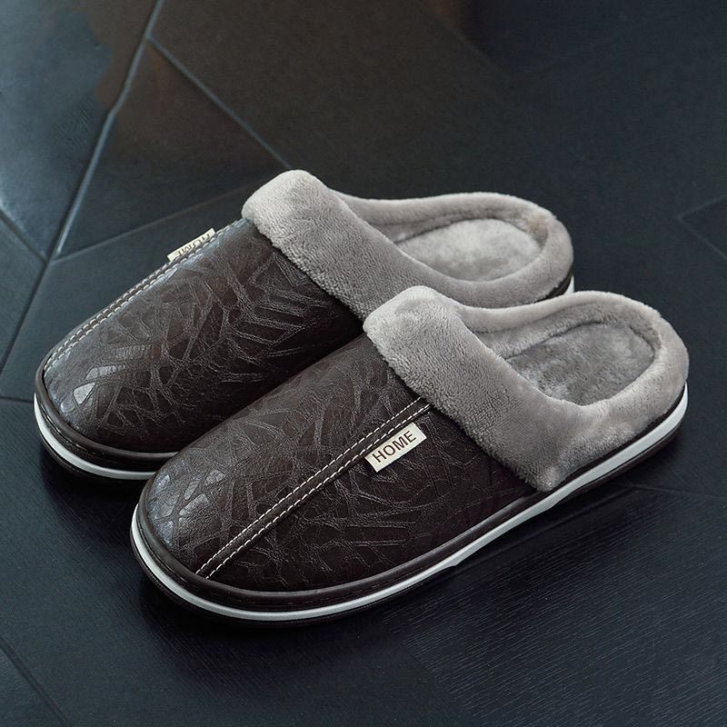 Plusock Plus Size Fashion Home Slippers - Coffee - EU50-51(US14-15) - image 7