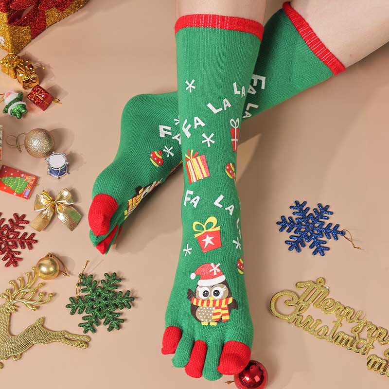 Plus Size Christmas Alignment Crew Socks(2 Pairs)