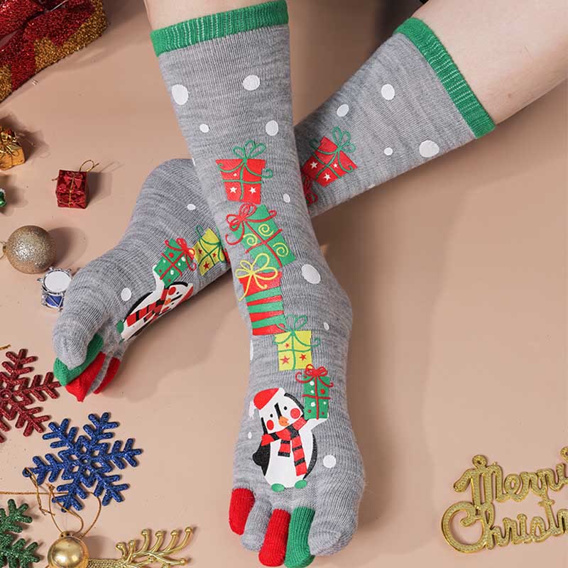 Plus Size Christmas Alignment Crew Socks(2 Pairs)