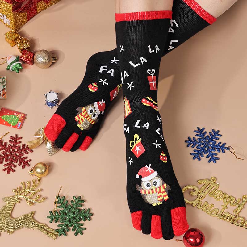 Plus Size Christmas Alignment Crew Socks(2 Pairs)