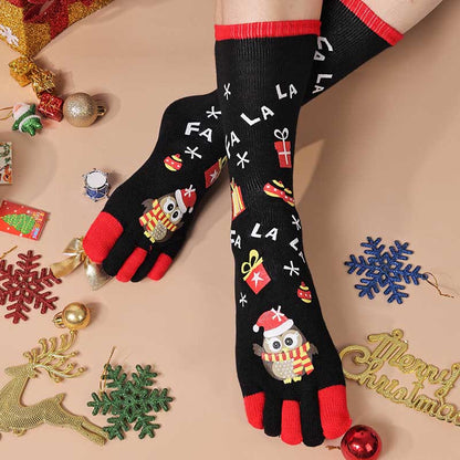 Plus Size Christmas Alignment Crew Socks(2 Pairs)