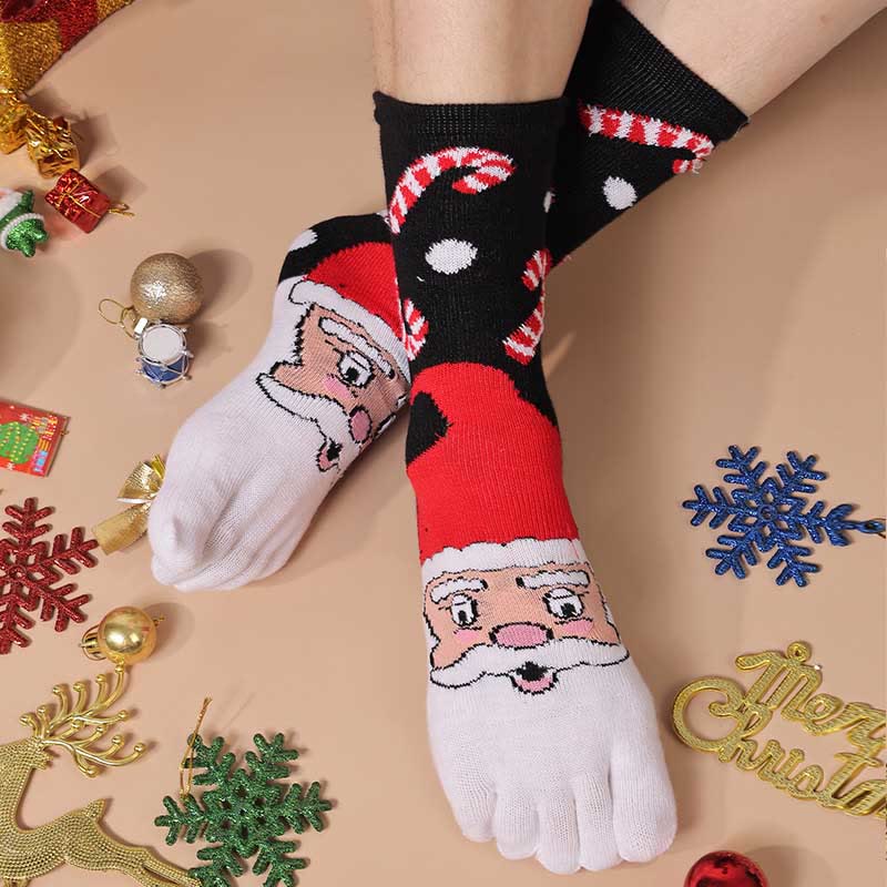 Plus Size Christmas Alignment Crew Socks(2 Pairs)