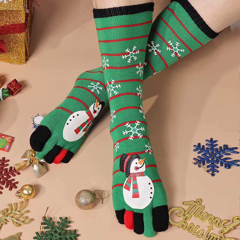 Plus Size Christmas Alignment Crew Socks(2 Pairs)
