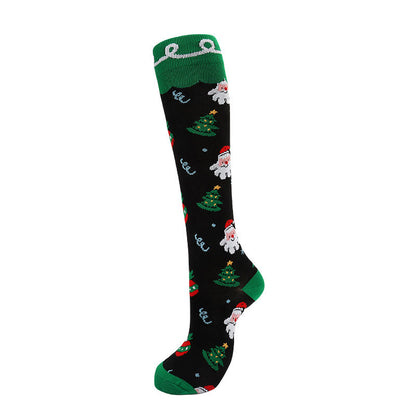 Christmas Cute Pattern Compression Socks(6 Pairs)