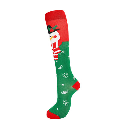 Plusock Christmas Cute Pattern Compression Socks(6 Pairs) - image 8