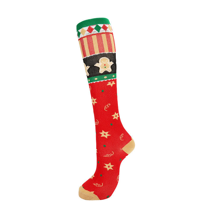 Plusock Christmas Cute Pattern Compression Socks(6 Pairs) - image 10