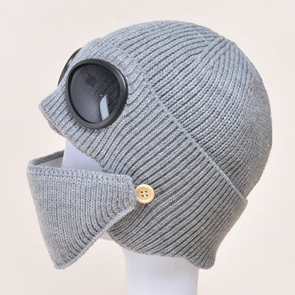Plusock Masks Beanie Hat Warmer - Grey - One Size - image 10